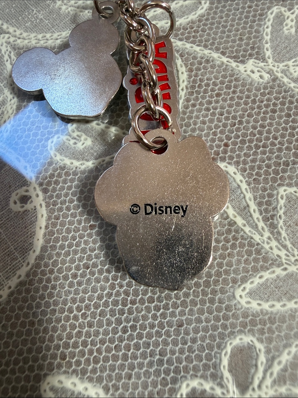 Disney Pink Bow Minnie & Mickey Florida Keychain - Picture 4 of 4